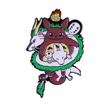 LT156 Anime Ícones Figuras Dragon Esmalte Pinos Insígnia Broche de Mochila de Colar da Bolsa Lapela Decoração Jóias Presentes para Amigos Crianças