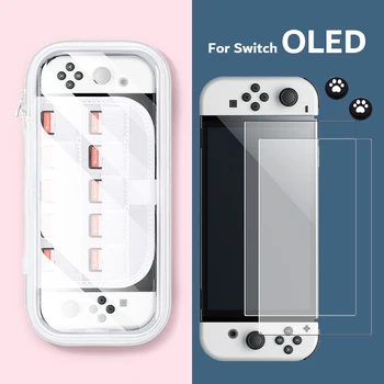 NOVO Nitendo Swich OLED Caso Portátil à prova d'água Rígido de Proteção Saco de Armazenamento para a Nintendo Mudar OLED Console & Acessórios para jogos