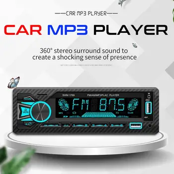Carro de Bluetooth MP3 Player Fm Transmiter 12V Plug-in Cartão do Disco de U do Rádio do Carro de Apoio Aplicativo de Conexão AUX Leitor de Áudio para Swm1789