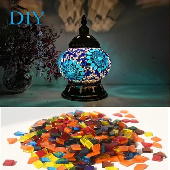 DIY turco Mosaico de Luz do Pacote de Material Artesanal Lâmpada de Tabela Amantes da Criança Presente de Aniversário Lampara De Noche Dormitorio