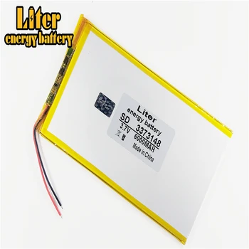 3.7 V bateria de polímero de lítio recarregável da bateria 3373148 pl 6000 mah comprimidos