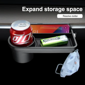 Só PARA Tesla 2022 modelo y automóvel luva caixa rack de armazenamento de caixa de prateleira móvel de telefone, de água, suporte de copo gancho