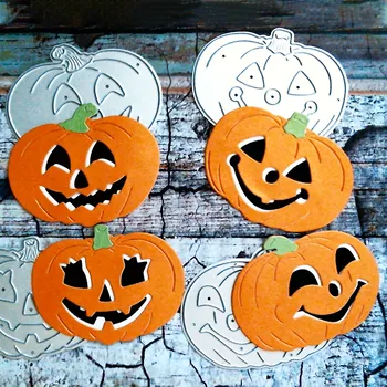 Nova Halloween Horror de Abóbora Corte Morre Truque ou Tratar Molde de Metal para DIY Scrapbooking Decorativos Cartão de Artesanato em Relevo