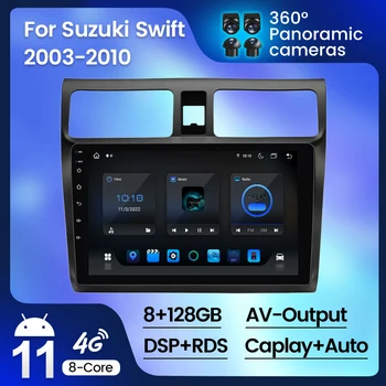8+128GB Carro Android Rádio Multimídia Vídeo Player Para Suzuki Swift 2003 - 2010 em seu GPS de navegação Serero Carplay AUTO RDS ASP 2din
