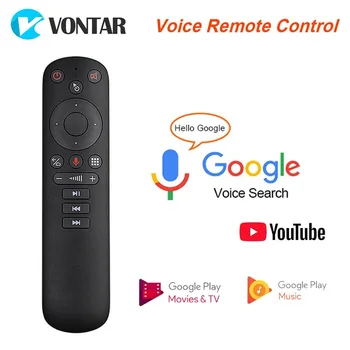 VONTAR G50S de Voz, Controle Remoto Giroscópio Ar Mouse sem Fio Mini Kyeboard com o Aprendizado IR para a Caixa de TV Android PC