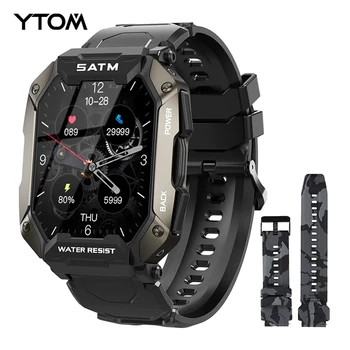 YTOM SA51 Smart Watch 5ATM/IP68 Impermeável de Fitness Tracker Esporte Natação SmartWatch Para o Coração dos Homens a Taxa de Pressão Arterial PK M1 PRO