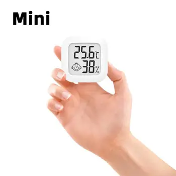 Mini LCD Digital Termômetro Higrômetro de Interior de Quarto de Eletrônica de Medidor da Umidade da Temperatura do Sensor do Calibre Estação Meteorológica para o Lar