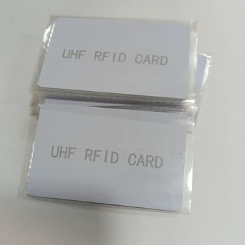 Da freqüência ULTRAELEVADA do Rfid 6C Branco PET PVC Padrão de Cartão de Passivo Não-contato de Longa Distância, a Etiqueta Eletrônica H3 Chip size85.5*54*0.84