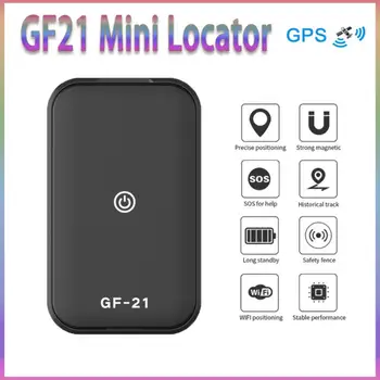 GF21 Mini GPS do Carro do Tempo Real Rastreador Anti-Dispositivo Perdido o Controle de Voz Gravação de Localizador de Alta definição Microfone wi-FI+LB+GPS