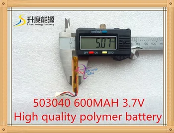 3.7 V bateria de polímero de lítio 503040 053040 MP3 com Bluetooth DIY de áudio / Brinquedos 600MAH