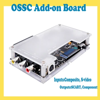 OSSC Add-on Board Linedouble e a Suavização de Modo com Composto e S-vídeo Entrada NTSC/PAL Retro Jogo de console acessórios