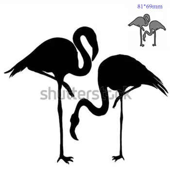 De Corte De Metal Morre De Corte De Molde Animal Flamingo Decoração De Álbum De Recortes De Papel Craft Faca Molde Lâmina Soco Estênceis