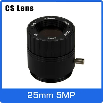 5Megapixel 25mm de Montagem CS 1/2 polegada do CCTV da Lente de Longa Distância Visualizar Para HD 1080P/4MP/5MP AHD/Caixa da Câmera do IP/à Prova de Explosão Câmara