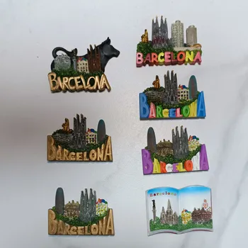 Espanha Barcelona Turista Lembrança Ímãs De Geladeira Artigos De Decoração Artesanato Magnético Frigorífico Coletor De Coleta Presentes